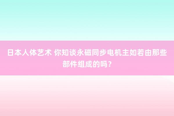 日本人体艺术 你知谈永磁同步电机主如若由那些部件组成的吗？