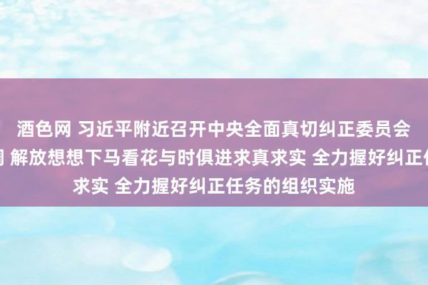 酒色网 习近平附近召开中央全面真切纠正委员会第六次会议强调 解放想想下马看花与时俱进求真求实 全力握好纠正任务的组织实施