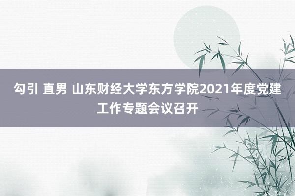 勾引 直男 山东财经大学东方学院2021年度党建工作专题会议召开